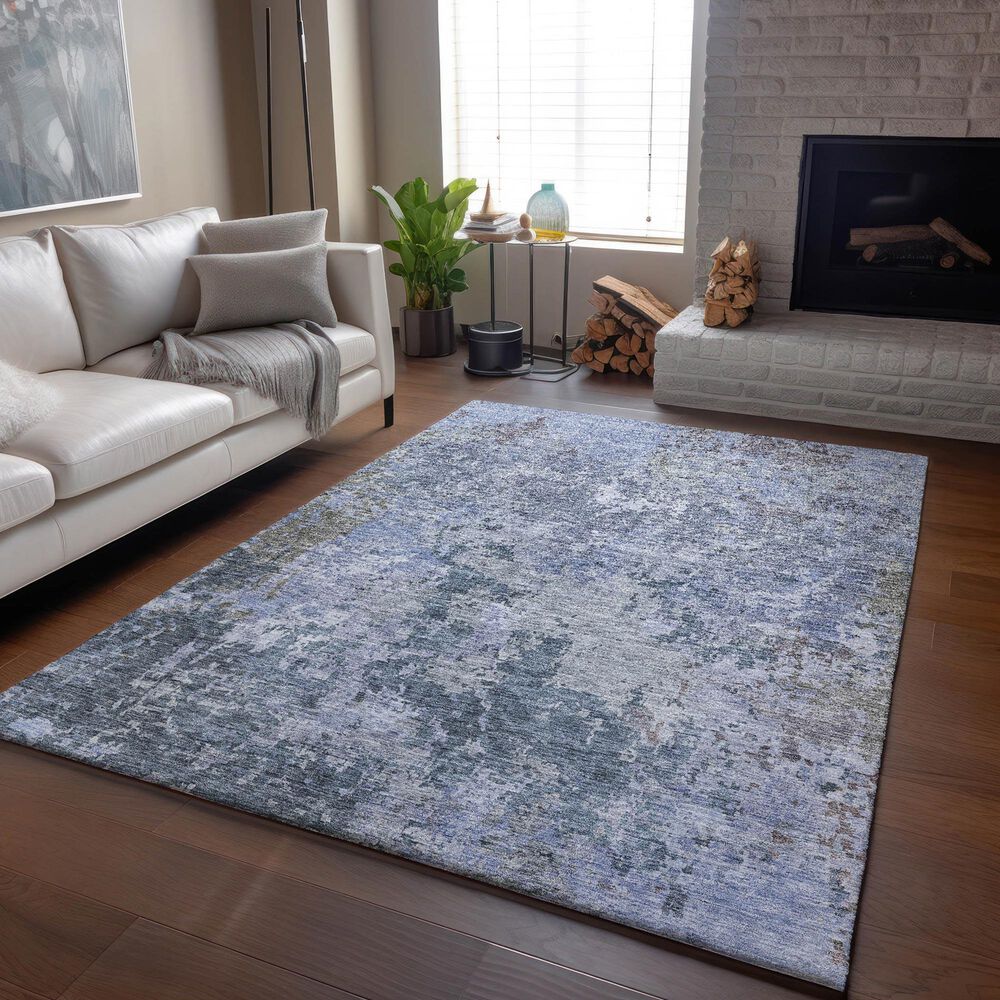 Dalyn Rug Company Bresca 3&#39; x 5&#39; Blue Indoor/Outdoor Area Rug, , large