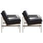 Ashley Puckman Accent Chair in Black (Set of 2), , large