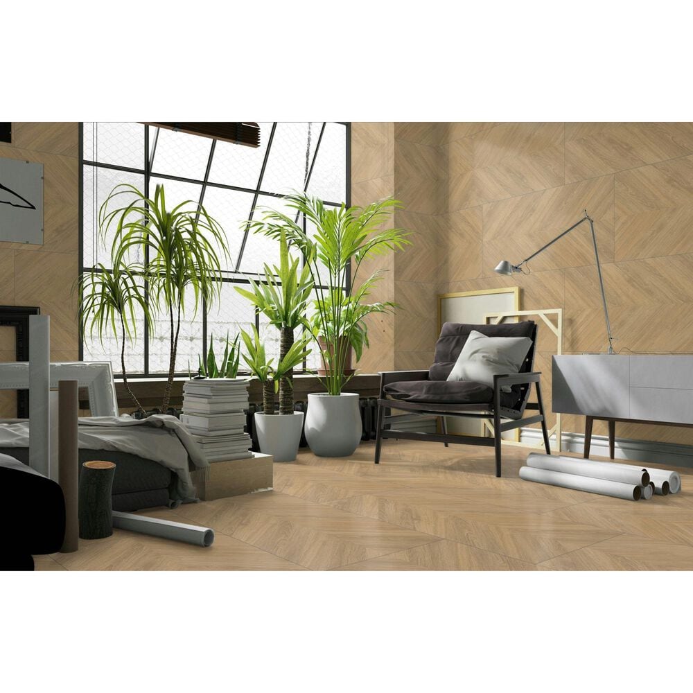 Emser Chorus Oak 24" x 47" Band Matte Porcelain Tile, , large