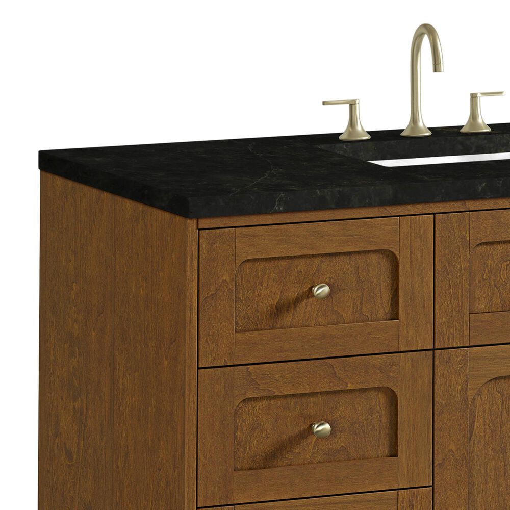James Martin Laurent 48" Single Bathroom Vanity in Honey Oak with 3 cm Phantome Eclos Top and Rectangular Sink, , large