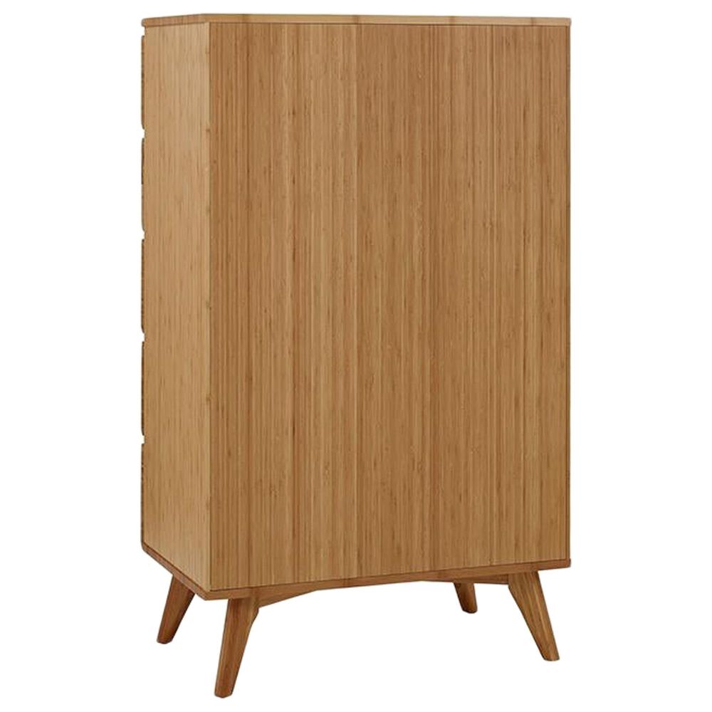 Natural Bamboo Furnishings 5 Drawer High Chest in Caramelized, , large