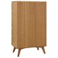 Natural Bamboo Furnishings 5 Drawer High Chest in Caramelized, , large