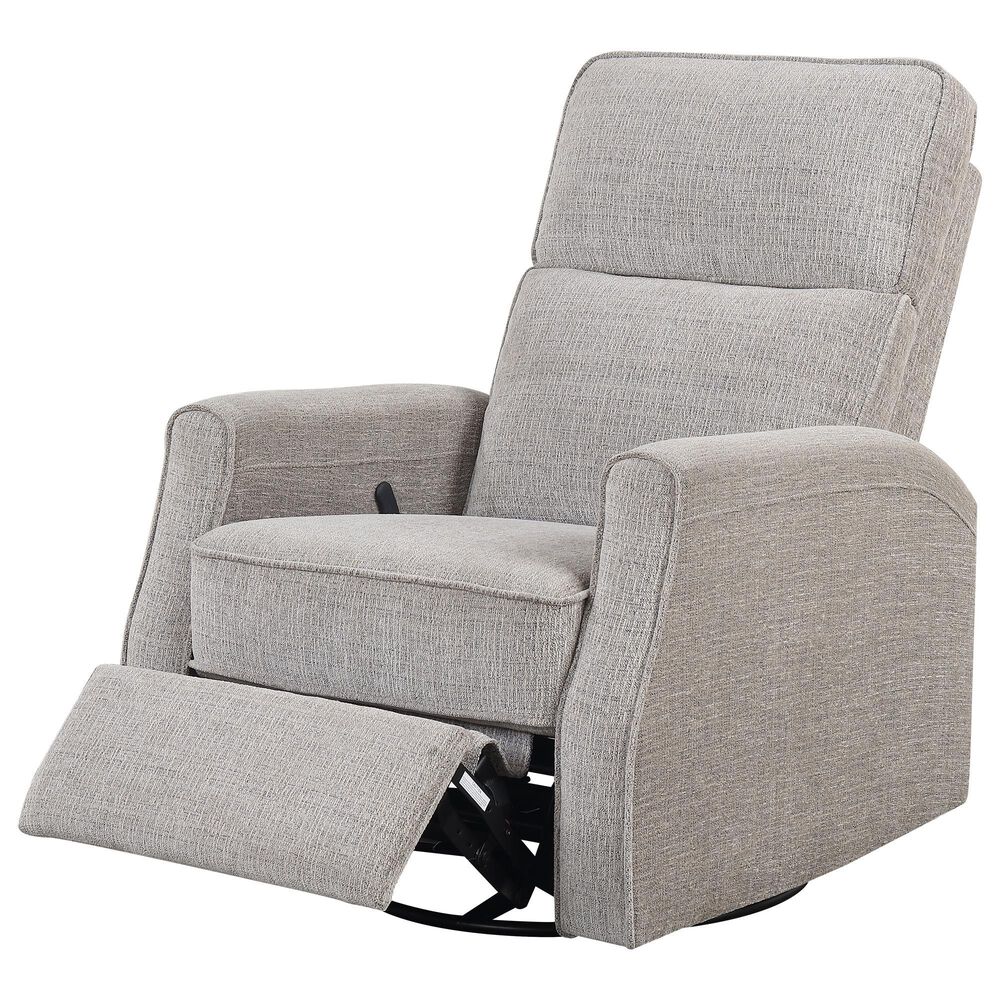 Emerald Home Furnishings Tabor Manual Swivel Glider Recliner in Beige, , large