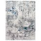 Surya Aisha 7"10" x 10"2" Charcoal, Light Gray, Blue and Off-White Area Rug, , large