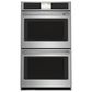 Cafe 2-Piece Kitchen Package with 30" Smart Built-In Convection Double Wall Oven and 30" Gas Cooktop in Stainless Steel, , large