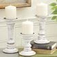 Maple and Jade 6", 8", 10" Decorative Candle Holder in White (Set of 3), , large