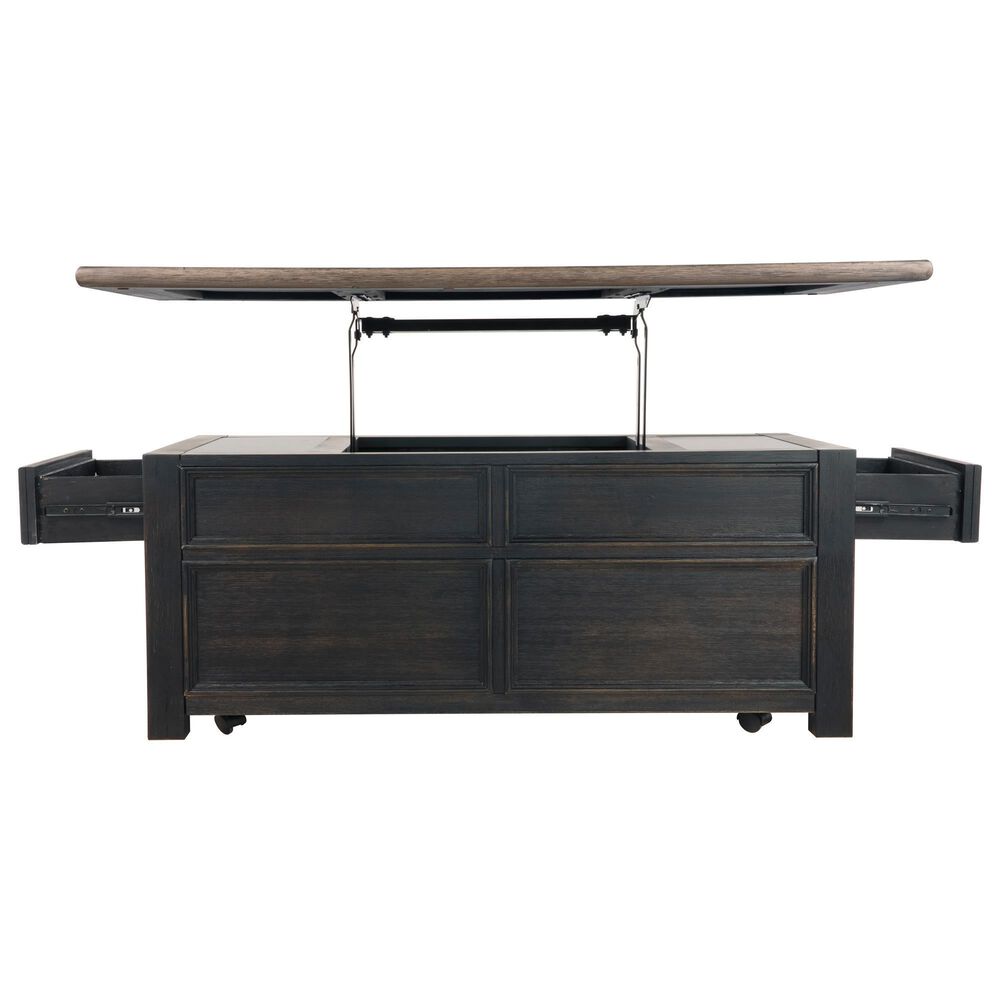 Ashley Tyler Creek Lift Top Coffee Table in Grayish Brown/Black, , large