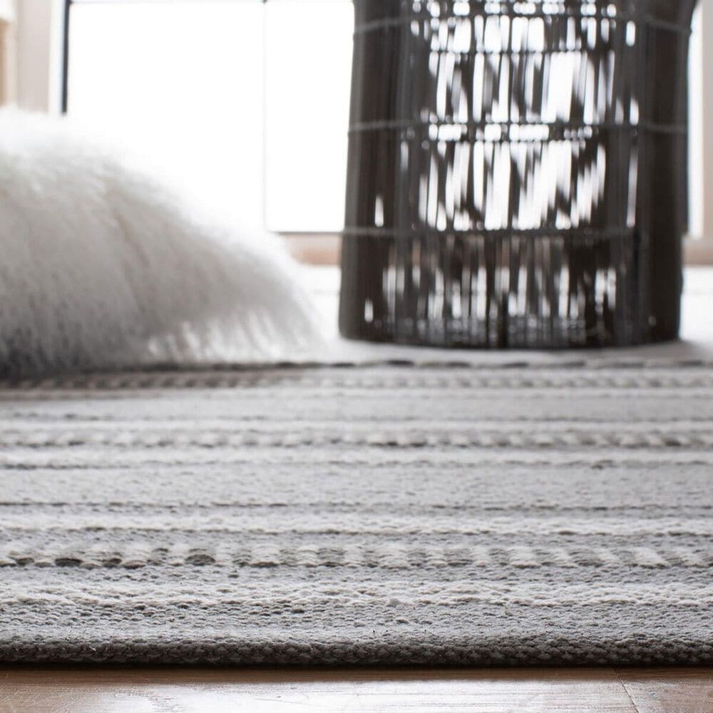 Safavieh Montauk MTK215F 6&#39; Square Grey and Ivory Area Rug, , large