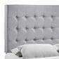 Modway Tinble Upholstered Fabric Queen Headboard in Sky Gray, , large