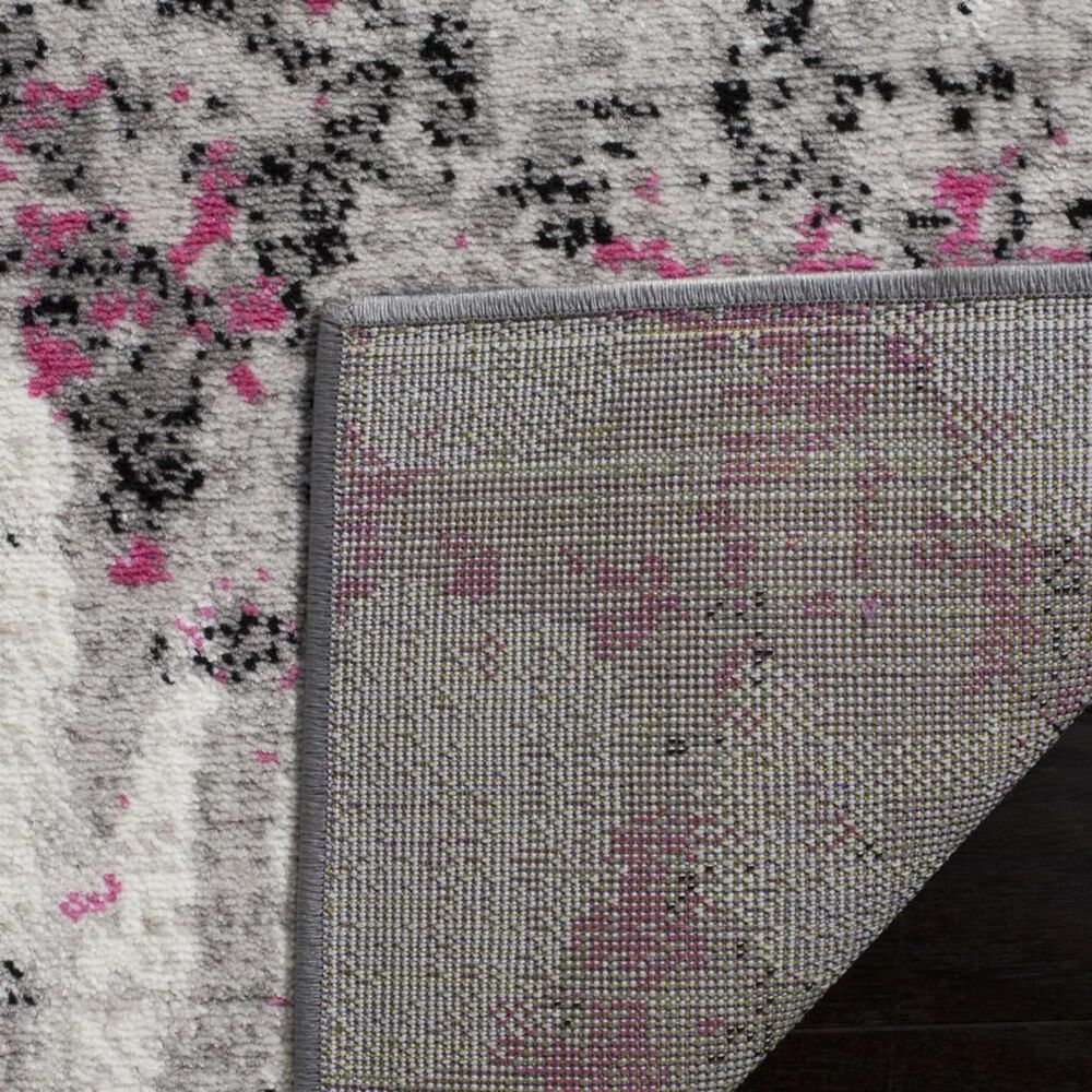 Safavieh Skyler SKY193P 2&#39; x 8&#39; Gray and Pink Scatter Rug, , large