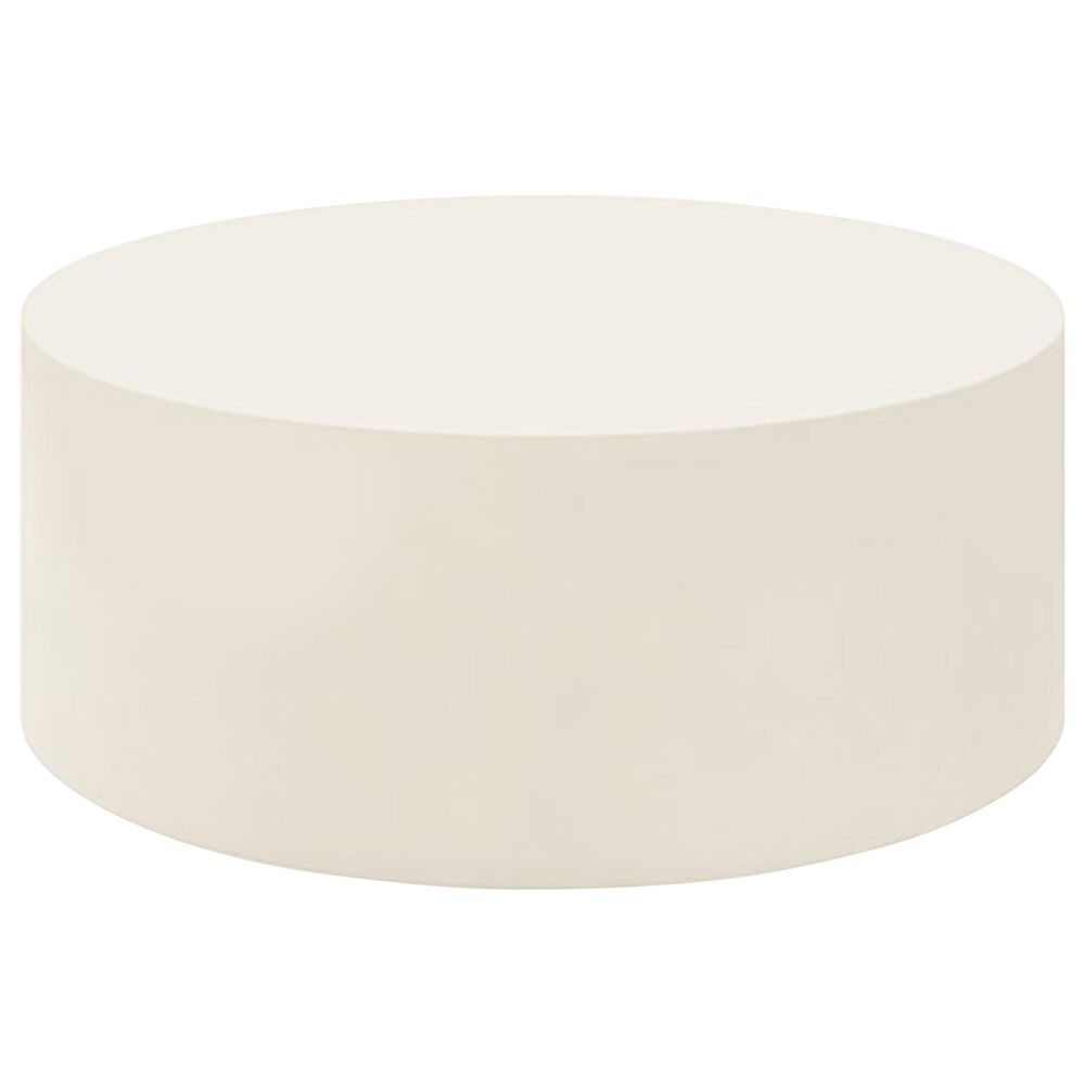 Ebel Outdoor Furniture Bellino 42" Round Patio Chat Table in Ivory, , large