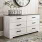 Ashley Shawburn 3-Piece Queen Bedroom Set in Whitewash and Charcoal Gray, , large
