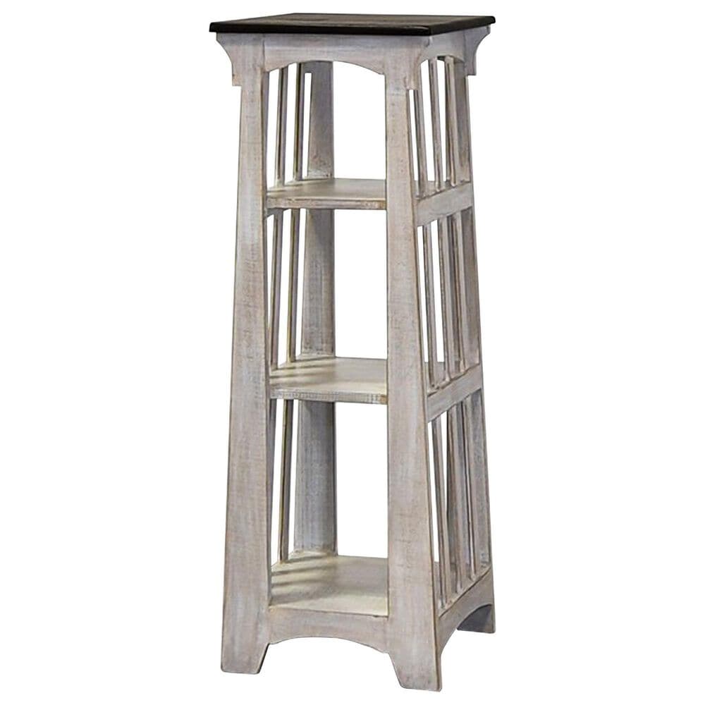 Rustic Imports Large Tower Accent Table in Castello Gray and Brown, , large