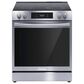 Frigidaire Gallery 3 Piece Kitchen Package with 27.8 Cu. Ft. French Door Refrigerator, 30" Front Control Electric Range with Total Convection, and Built-In Bar Handle Dishwasher with CleanBoost in Stainless Steel, , large