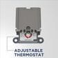 GE Appliances 36-Gallon Top Port Lowboy Electric Water Heater in Gray, , large