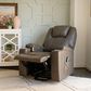 Linon Home Decor Peoria Power Lift Recliner in Mushroom, , large