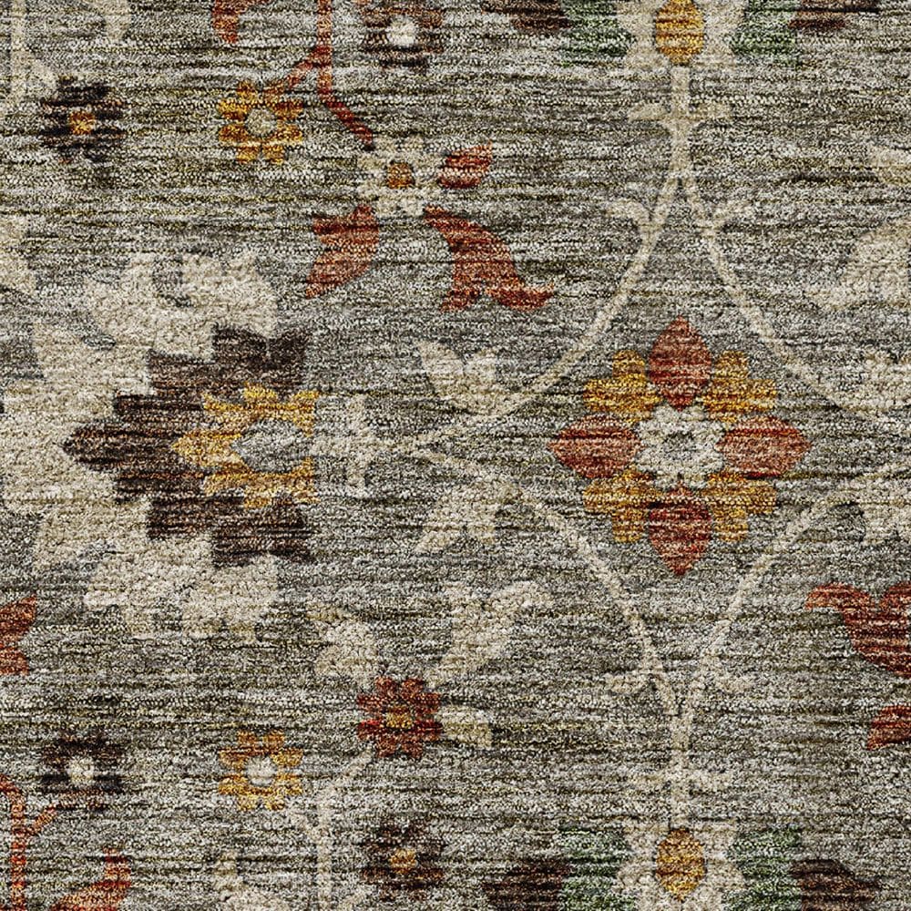 Dalyn Rug Company Silk Road Pewter, Gray, Ivory, Paprika, Sage and Gold 8&#39; x 10&#39; Area Rug, , large