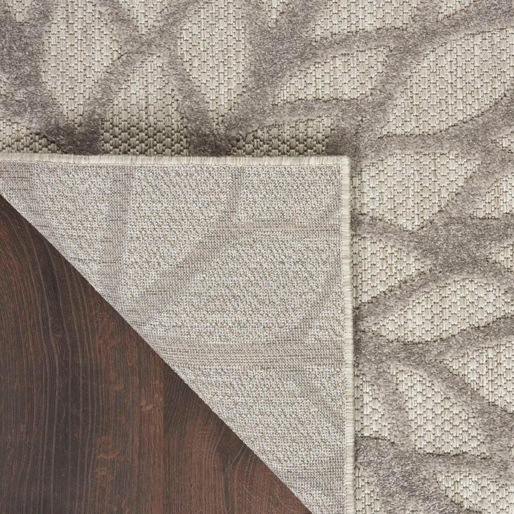 Nourison Aloha 6&#39; x 9&#39; Silver and Grey Indoor/Outdoor Area Rug, , large