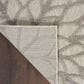 Nourison Aloha 6" x 9" Silver and Grey Indoor/Outdoor Area Rug, , large