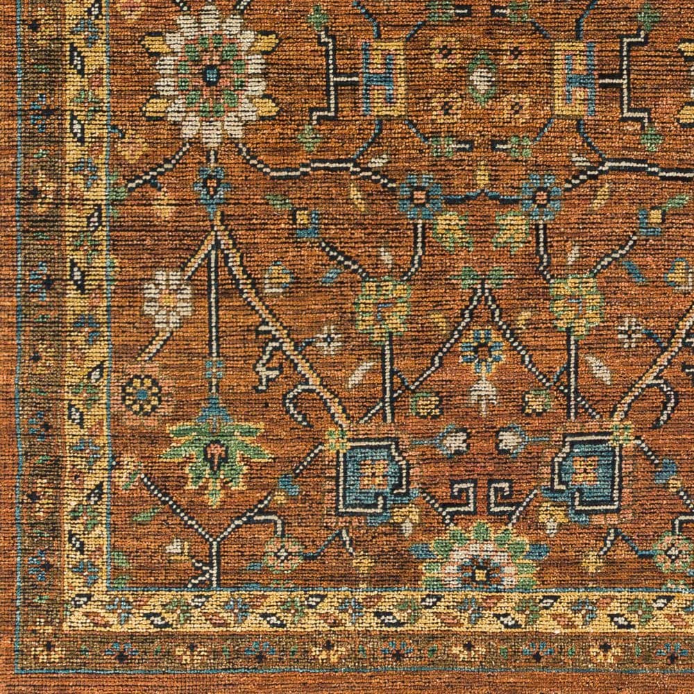 Surya Reign 2&#39; x 3&#39; Dark Brown, Black, Beige, Dusty Pink, Blue and Medium Green Area Rug, , large