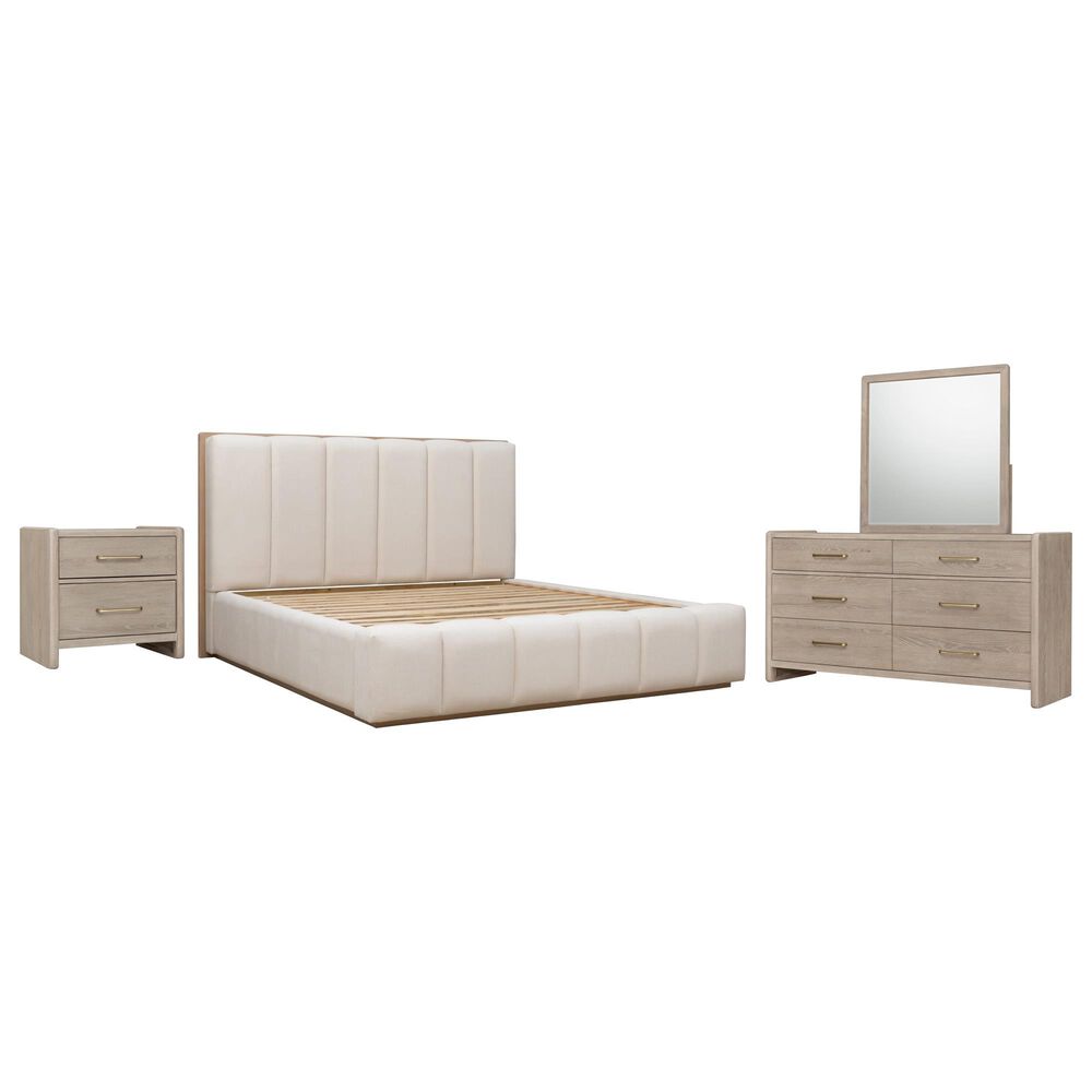 Urban Home Gardenia 4-Piece King Bedroom Set in Chai, , large