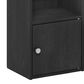 HOMLUX 5-Tier Shelf Bookcase with Door Storage Cabinet in Blackwood, , large