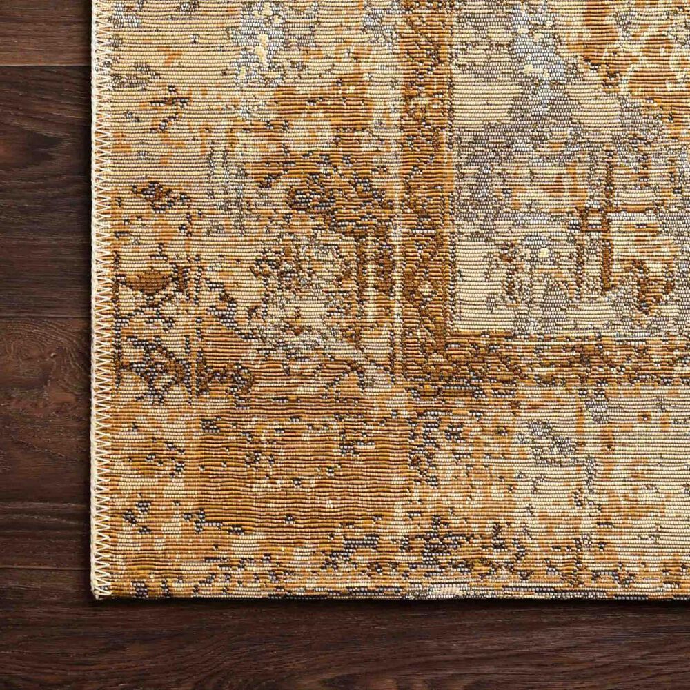 Loloi Mika 5&#39;3&quot; x 7&#39;8&quot; Antique Ivory and Copper Area Performance Rug, , large