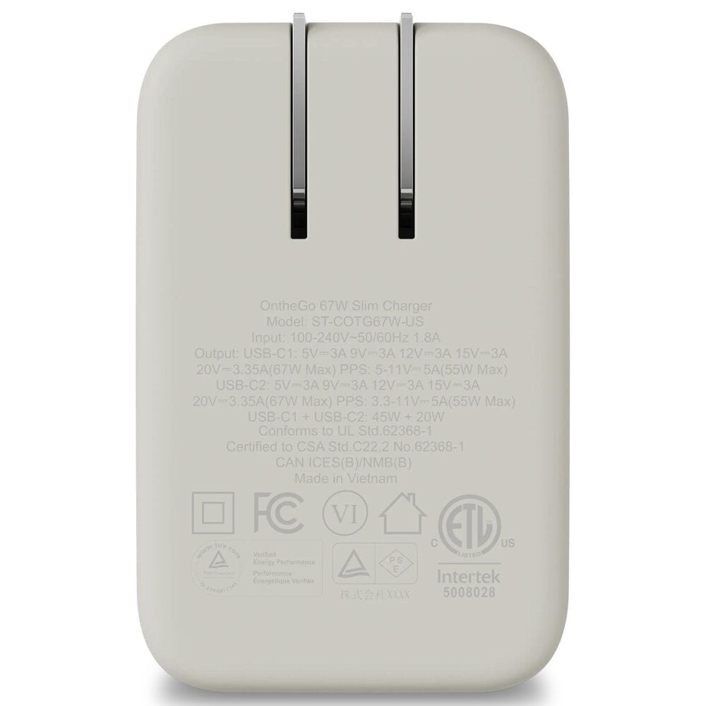 Satechi OntheGo 67W Slim Wall Charger in Sand, , large