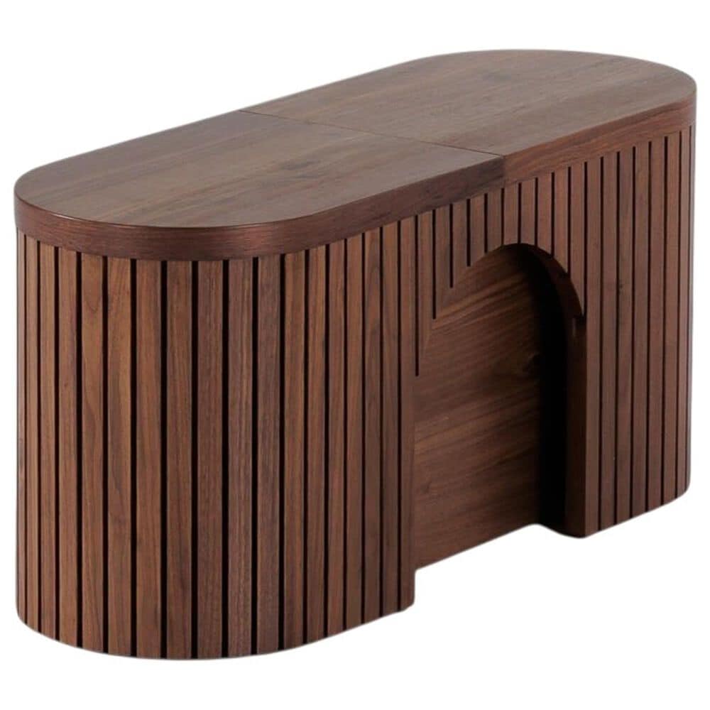 Transformer Table Round Dining Bench in Royal Walnut, , large