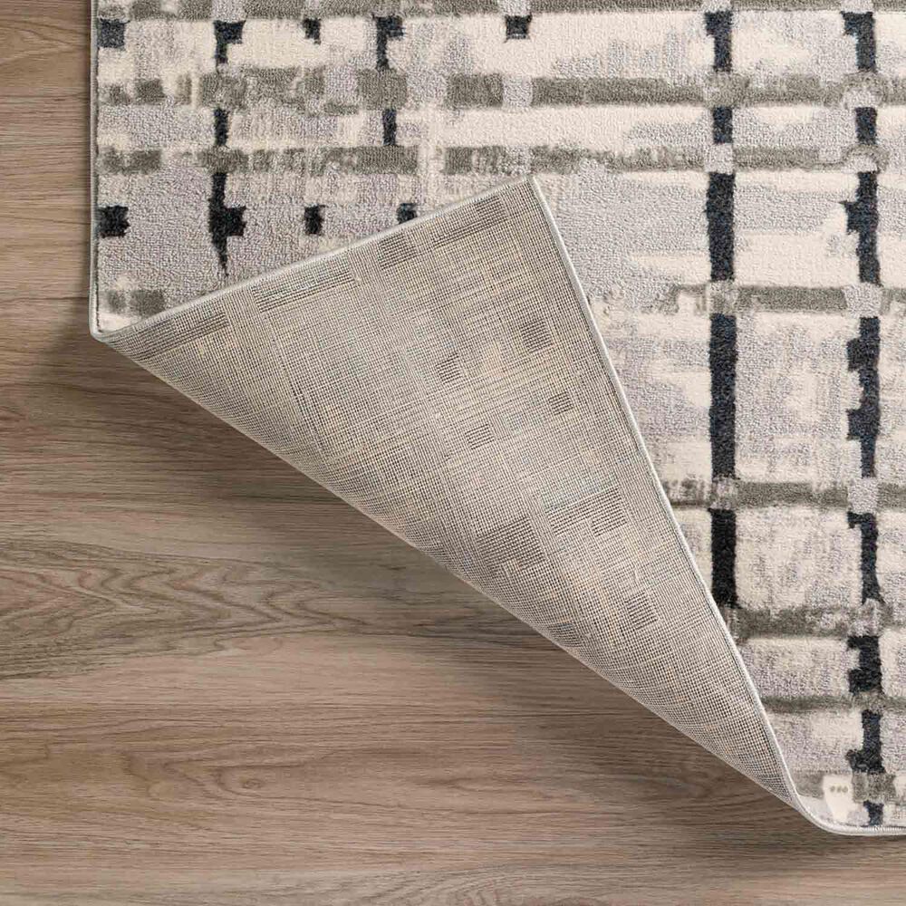 Dalyn Rug Company Karma KM4 5&#39;1&quot; x 7&#39;5&quot; Grey Area Rug, , large