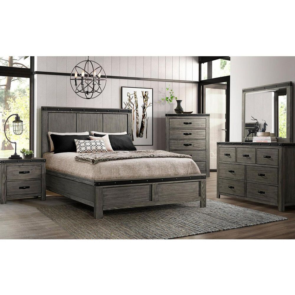 Mayberry Hill Wade 5 Drawer Chest in Brushed Ash, , large