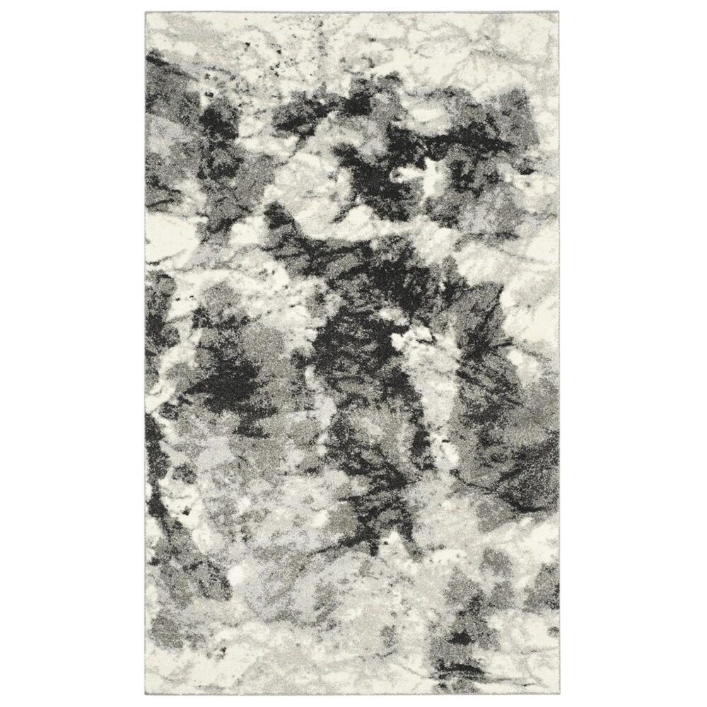 Safavieh Retro RET2141-1180 5" x 8" Cream and Grey Area Rug, , large