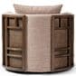 Four Hands June Swivel Chair in Alcala Fawn, , large