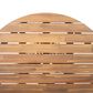 Hearth and Haven 5-Piece Outdoor Dining Set with Cream Cushion in Light Teak, , large