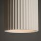 ET2 Pleat 1-Light LED Plaster Pendant in Matte Black, , large