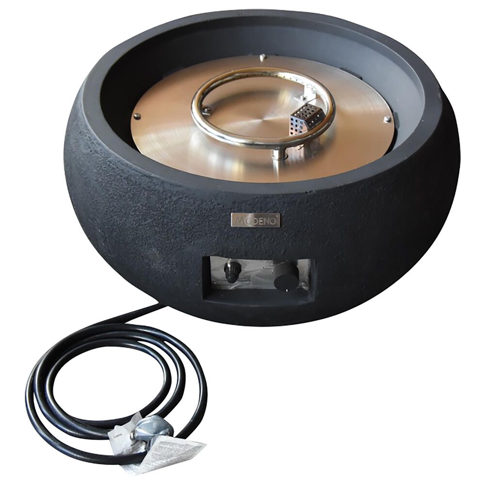 Elementi Fire York Round Liquid Propane Fire Table in Black, , large