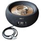 Elementi Fire York Round Liquid Propane Fire Table in Black, , large