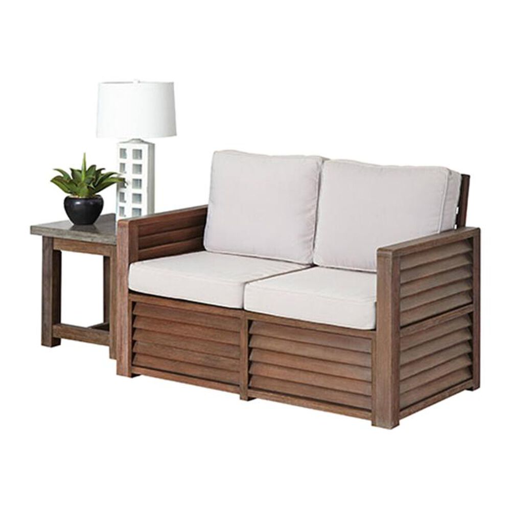 Home Styles Loveseat and End Table in Aged Barnside, , large