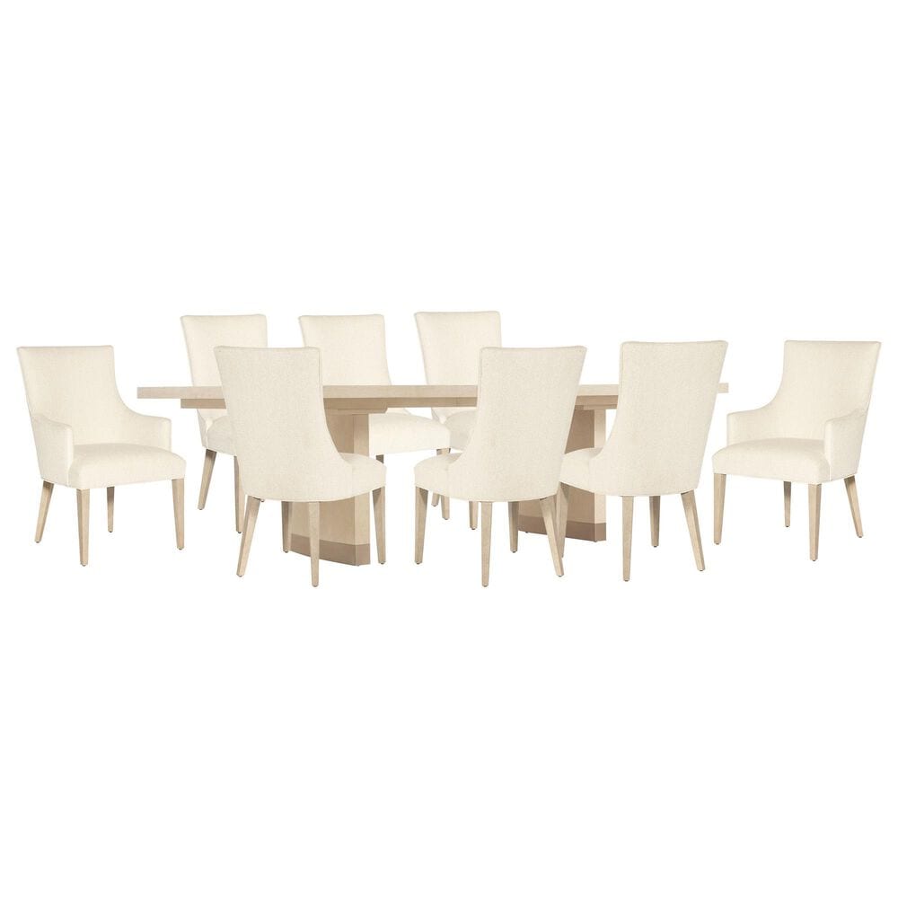 Hooker Furniture Westwood 9-Piece Rectangular Dining Set in Polished Limestone, , large