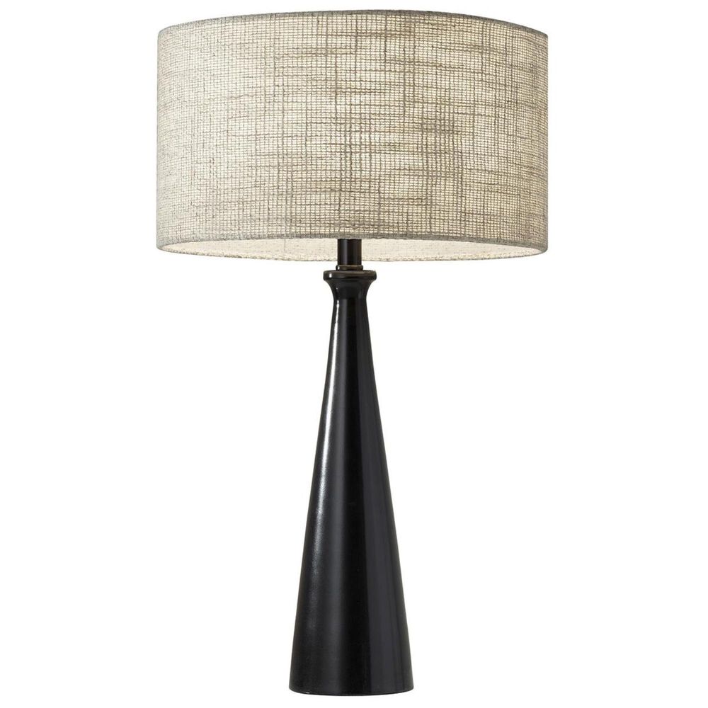 Adesso Linda Table Lamp in Black, , large