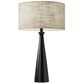 Adesso Linda Table Lamp in Black, , large