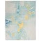 Nourison Prismatic 5"6" x 7"5" Seafoam Gold Area Rug, , large
