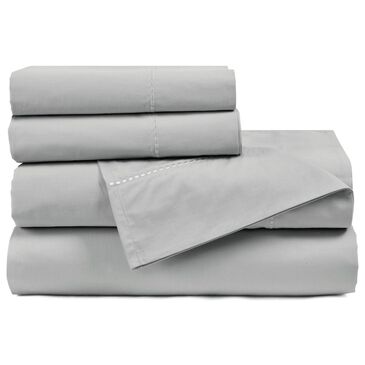 Triangle Home Fashions Aria 6-Piece Dots Cotton Queen Sheet Set in Light Gray, , large
