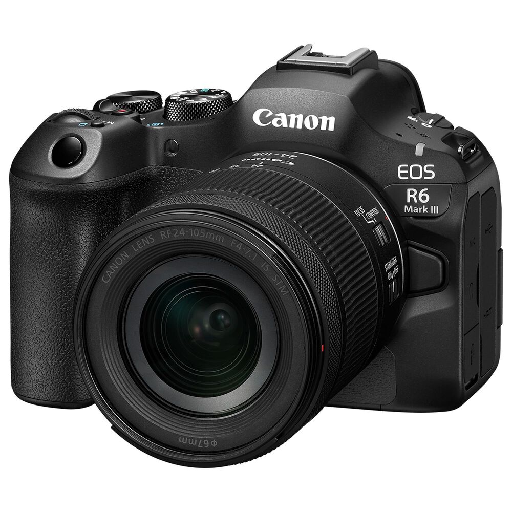 Canon EOS R6 Mark III Mirrorless Digital Camera with RF 24-105mm F4-7.1 IS STM Lens Kit in Black, , large