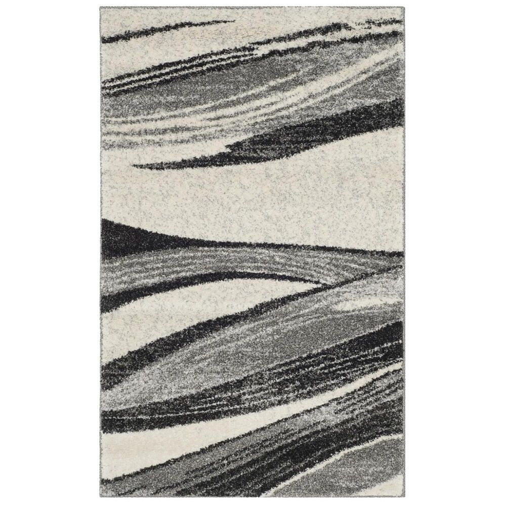 Safavieh Retro RET2691-7912 3" x 5" Light Grey and Ivory Area Rug, , large