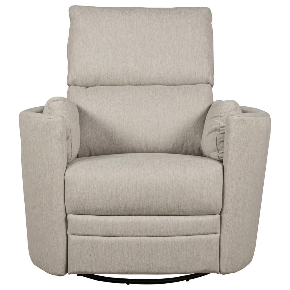 Eastern Shore Compass Power Swivel Glider with USB in Frost, , large