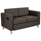 OSP Home Atlantic Stationary Loveseat with Charging Station in Graphite, , large