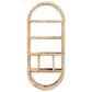 Baxton Studio Labonita 42" Arched Wall Shelf in Natural Brown, , large