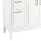 Kohler Seer 36" Single Bathroom Vanity in White with 3 cm Pure White Quartz Top and Rectangular Sink, , large