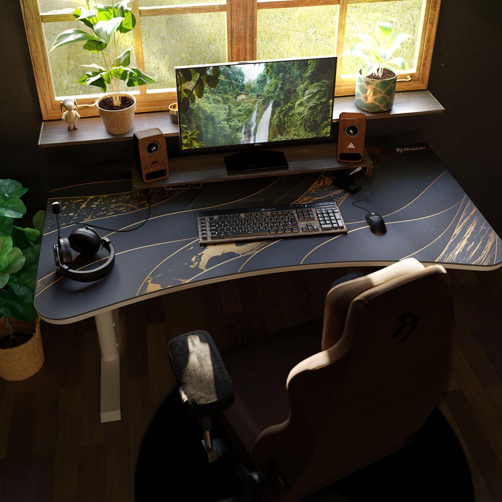 Arozzi Mouse Pad in Black and Gold, , large